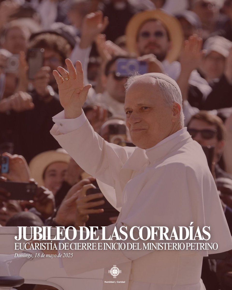 HumildadCaridad's tweet photo. ๐๐๐๐๐๐๐ ๐๐ ๐๐๐ ๐๐๐
๐๐๐๐๐๐ || Una representaciรณn de nuestra Hermandad ha asistido a la Santa Misa de Clausura del #JubileodelasCofradias y del Inicio del Pontificado de S.S. Leรณn XIV.
#SienteHumildad https://t.co/a9pAYSXvvS