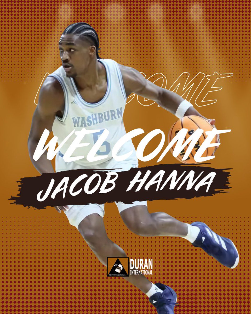 Duran International Sports Management (@duranmanagement) on Twitter photo 🚨2025 NCAA D2 Final 4 and MIAA (<a href="/TheMIAA/">The MIAA</a>) Defensive Player of the Year <a href="/5Jacobhanna/">Jacob Hanna</a> last season with <a href="/IchabodMBB/">Washburn MBB</a> is the new member of @duranmanagement.
Welcome Jac 🏀B‼️ 🚨2025 NCAA D2 Final 4 and MIAA (<a href="/TheMIAA/">The MIAA</a>) Defensive Player of the Year <a href="/5Jacobhanna/">Jacob Hanna</a> last season with <a href="/IchabodMBB/">Washburn MBB</a> is the new member of @duranmanagement.
Welcome Jac 🏀B‼️