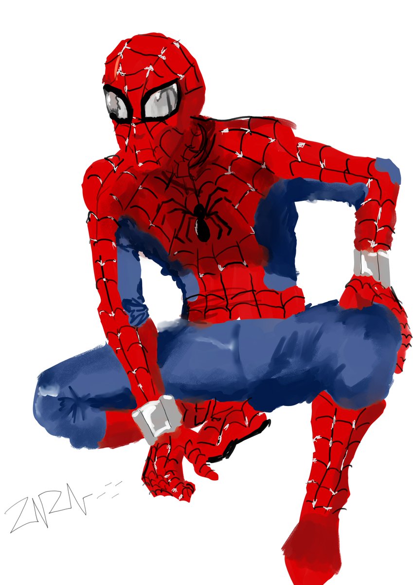 casboxthe2nd's tweet photo. Paint test #painttest #art #digitalart #painting #spiderman #Marvel https://t.co/X9MDXmepbu