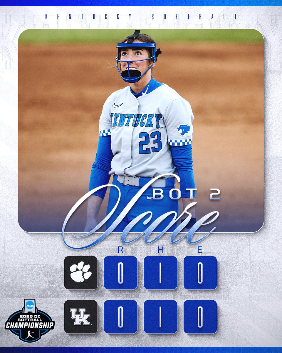 Kentucky Softball (@uksoftball) on Twitter photo Fall works out of a bases-loaded jam to get a flyout to LF and closes the book on the CU second!
Borzilleri leads off for Kentucky in the bottom.
πΊ SEC Network
π±π» tinyurl.com/3m53e6b6
π tinyurl.com/y6nurxwv
#WeAreUK x <a href="/NCAASoftball/">NCAA Softball</a> Fall works out of a bases-loaded jam to get a flyout to LF and closes the book on the CU second!
Borzilleri leads off for Kentucky in the bottom.
πΊ SEC Network
π±π» tinyurl.com/3m53e6b6
π tinyurl.com/y6nurxwv
#WeAreUK x <a href="/NCAASoftball/">NCAA Softball</a>