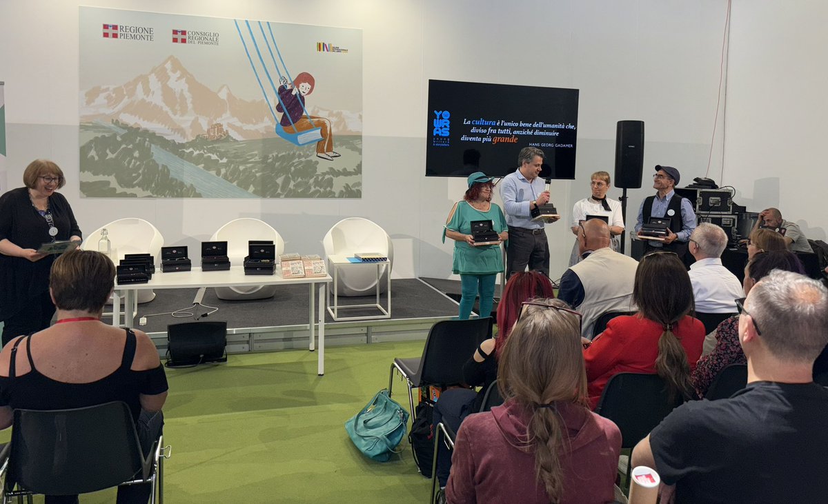 Piemonteitalia.eu (@piemonte_italia) on Twitter photo #SalTo25 88.88 è un Concorso letterario che premia splendide storie con meno di 8.888 caratteri. Al <a href="/SalonedelLibro/">Salone Libro Torino</a>, #SpazioArgento, sono stati premiati i primi 8 classificati. #SalTo25 88.88 è un Concorso letterario che premia splendide storie con meno di 8.888 caratteri. Al <a href="/SalonedelLibro/">Salone Libro Torino</a>, #SpazioArgento, sono stati premiati i primi 8 classificati.