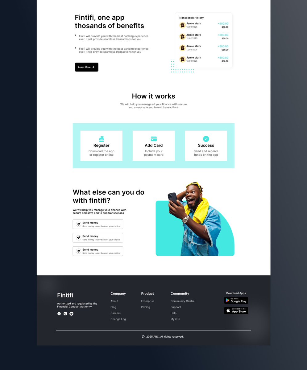 eniafolalu's tweet photo. I replicated this website using 5 UI/UX principles. 

Clear visual hierarchy, 
Better typography pairing, 
Responsive layout, 
Consistent button style and 
Emotional color palette

#UXDesign #UIDesign #Figma #WebDesign #DesignInspiration #BuildInPublic 
#DesignToEarn #UXUIDesign https://t.co/9ui4zfVze3