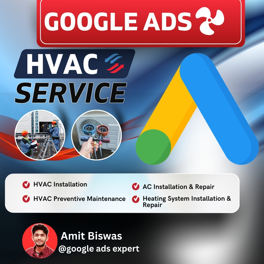Hi, I’m Amit Biswas 👋
Helping HVAC companies in the USA, UK, AUS, &amp; UAE get more leads &amp; calls FAST with data-driven Google Ads 📈
🔧 HVAC Lead Gen | LSA &amp; Search
📞 Call Tracking | Weekly Optimization
  
📩 amitbiswasak07@gmail.com
📲 WhatsApp: wa.me/8801726022785
 #HVAC