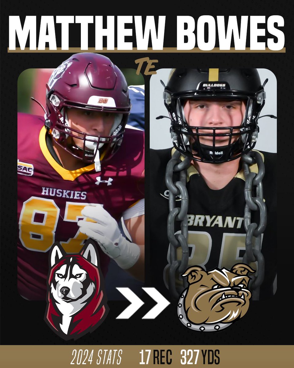 Division 1 Rejects (@d1_rejects) on Twitter photo The <a href="/BloomUFootball/">Bloomsburg Football</a> TE is making the jump to D1 and joining <a href="/BryantUFootball/">Bryant Football</a> : <a href="/MatthewBowes18/">Matthew Bowes</a> The <a href="/BloomUFootball/">Bloomsburg Football</a> TE is making the jump to D1 and joining <a href="/BryantUFootball/">Bryant Football</a> : <a href="/MatthewBowes18/">Matthew Bowes</a>