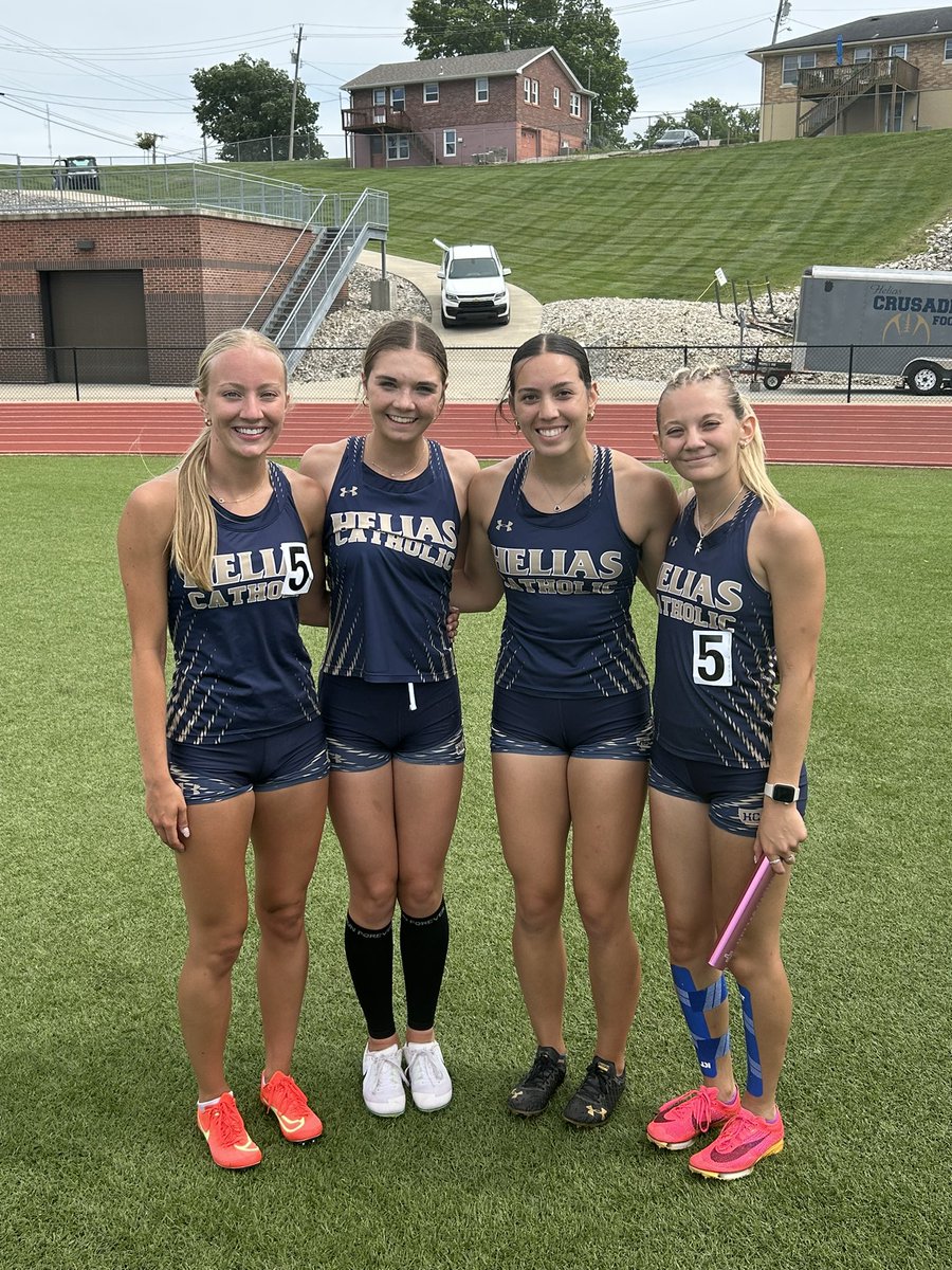 Girls 4x100m runs a PR time &amp; qualifies for sectionals. Way to go girls - so proud of you!