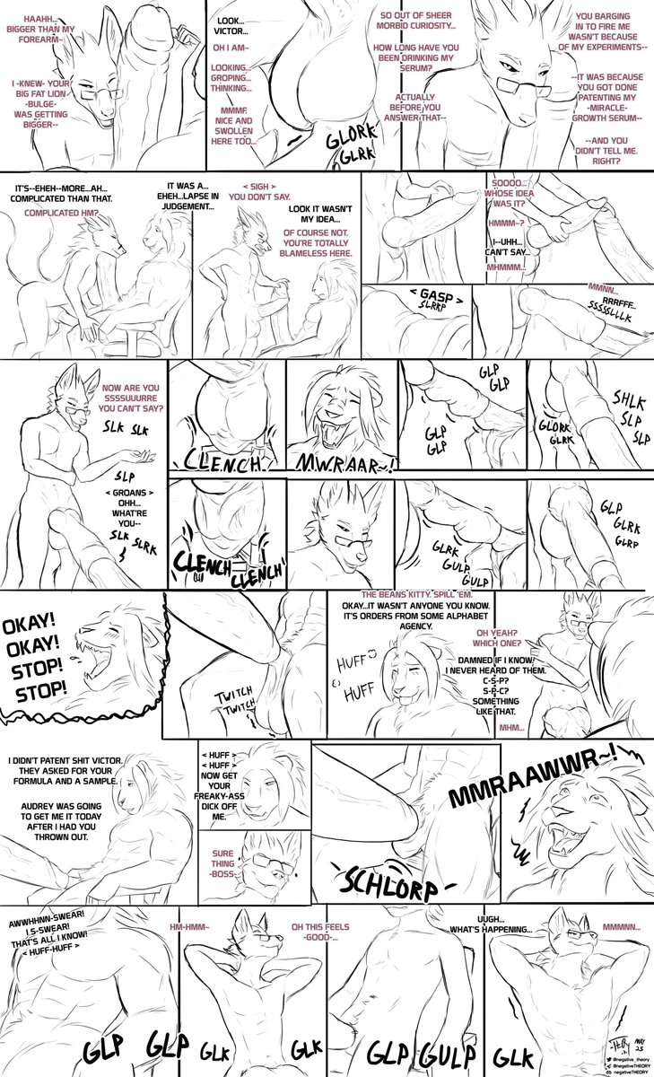 Vic_Johansen's tweet photo. Part two of my prequel comic to the main one with CodyBlue~ this is Docking in the Lab part 2~ (page 5 is in responses, because the website wont let me post all at once =V)

Artist: @negative_theory
With: Me
#NSFW #Yiff #yaoi #gay #Yiffing #YiffGay #Furryporn #Furry #gfur https://t.co/aLOLERGnnh