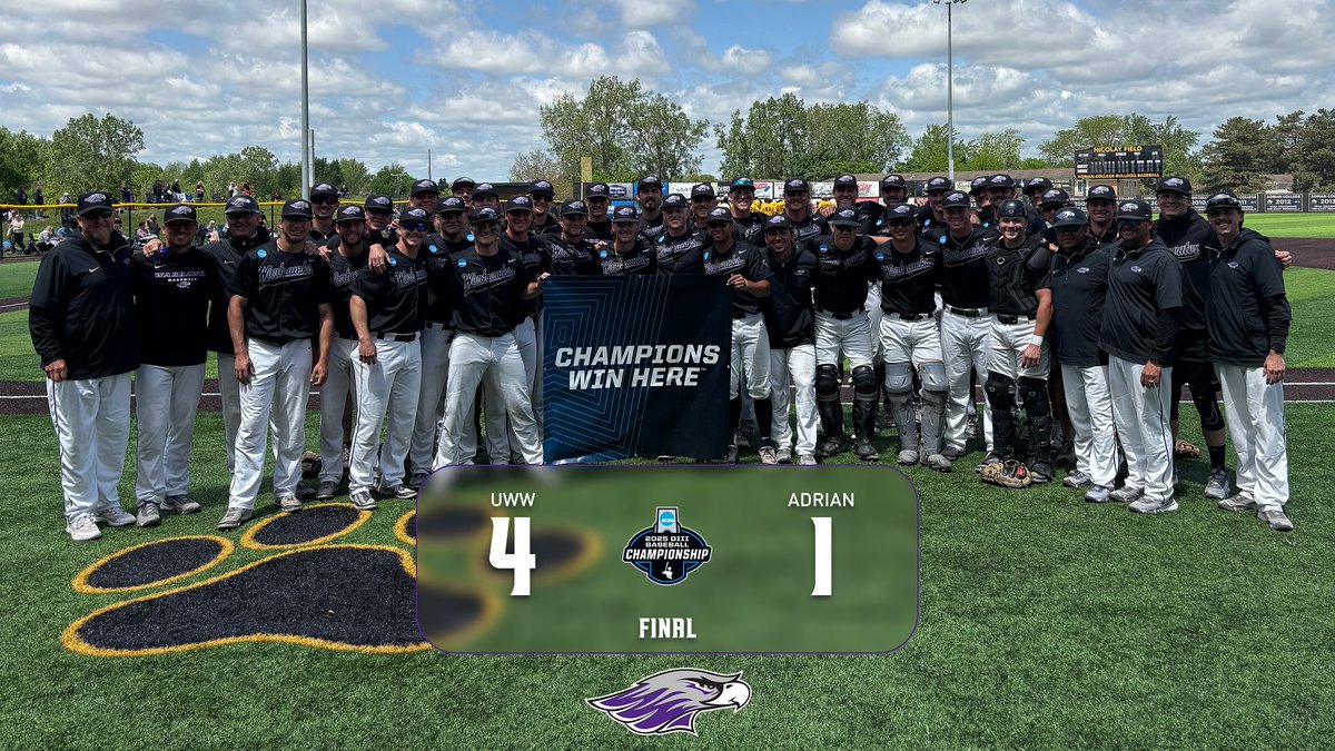 FINAL FROM MICHIGAN

Warhawks defeat Adrian 4-1 to become the first team to secure a spot in the 2025 Super Regionals