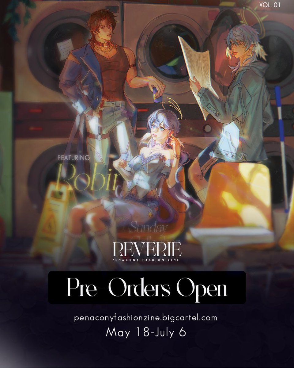 ✨ PREORDERS OPEN! ✨

The moment you've been waiting for is here!
The preorders for Reverie: A Penacony zine are now open!

Our shop is live!
📅 May 18 - Jun 6
🛒 penaconyfashionzine.bigcartel.com 

Get your copy now!
#hsr #honkaistarrail

Catalog
⬇️⬇️⬇️