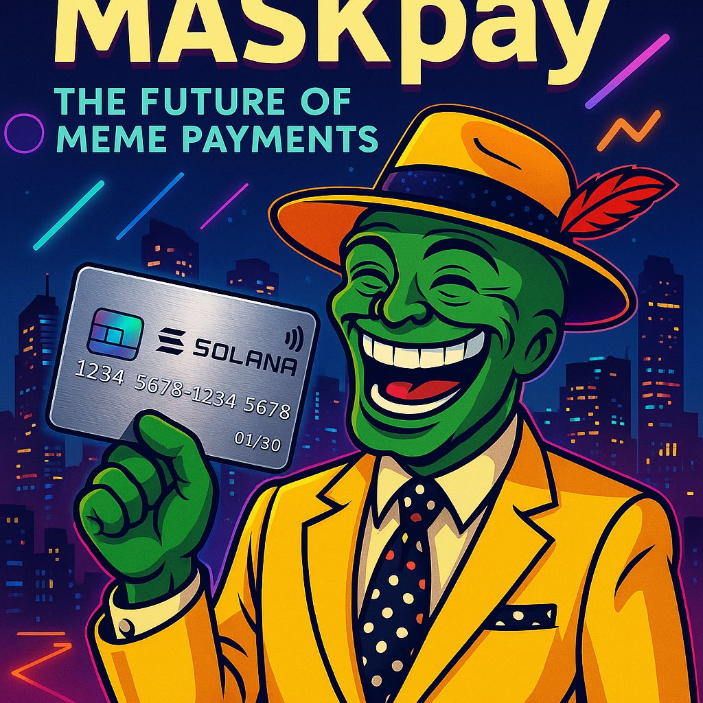 TheMaskCoinMASK's tweet photo. Ready to flex your meme?

Introducing #MASKpay — the future of meme payments is here.

Stylish. Secure. @solana -powered.
Get #MASKed.

#MASKCoin #MASKpay #Solana #CryptoPayments https://t.co/6l3x494YnL