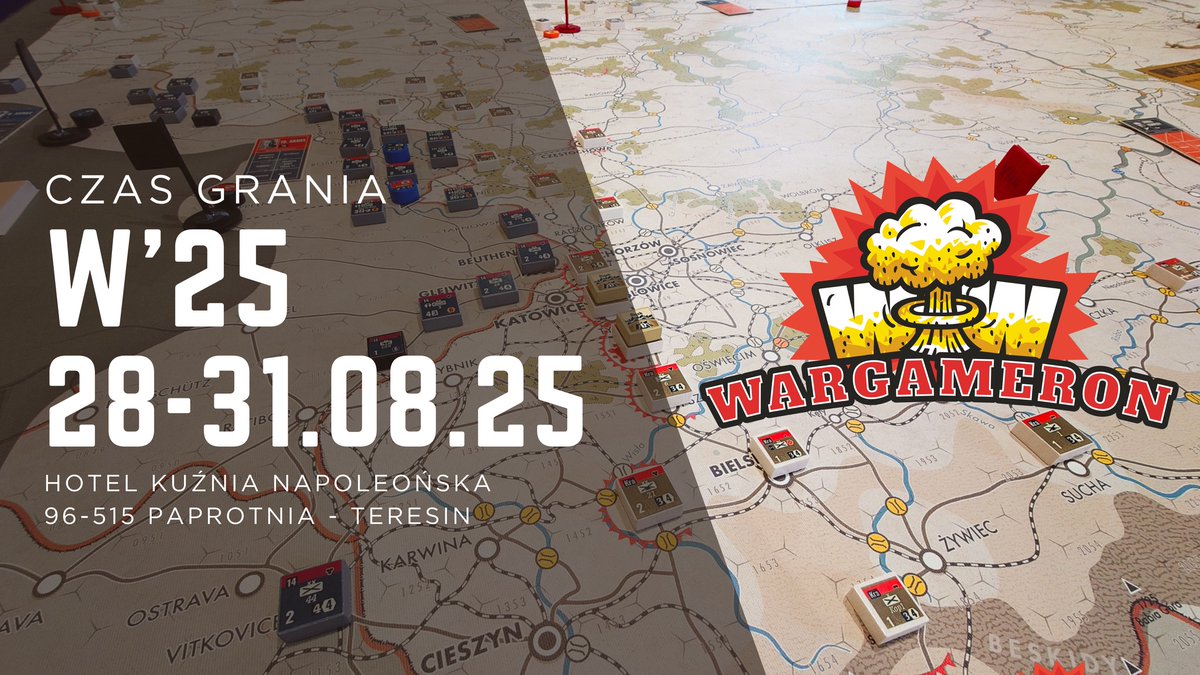 BambotPiotr's tweet image. And so it begins - the countdown to the largest wargames convention in Poland. Everyone is welcome. 4 days of gaming in comfortable conditions and a great atmosphere! Reserve your time and come! More details: fb.me/e/5Co2bPrC6