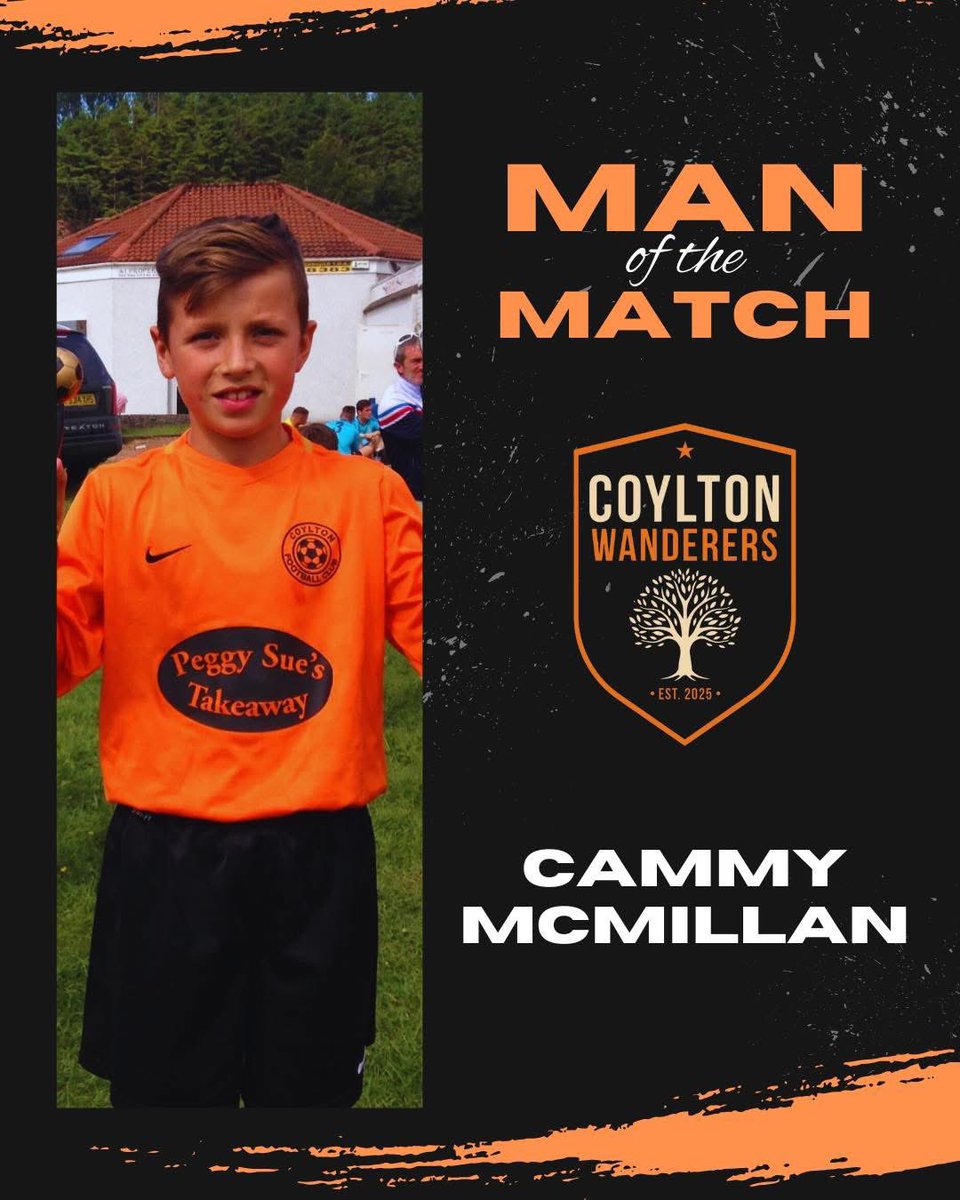 🟠⚫️Today’s man of the match was midfielder Cammy McMillan. 

🧤 Also a special mention for debutant goalkeeper, Connor Andre who kept a clean sheet in his first appearance for the club.