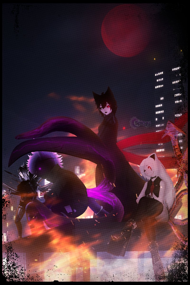 "Now...it's my turn."
Tokyo Ghoul based poster with <a href="/crimson_cutie7/">Kiga</a> <a href="/Mezion_vr/">Mezion</a> and <a href="/RyukoIsSimping/">Ryuko</a> 💜