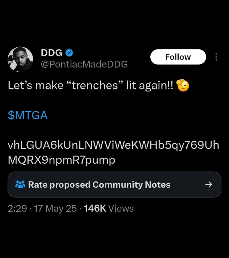 bubblemaps's tweet photo. shoutout to rapper @PontiacMadeDDG

> launches $MTGA
> bundles 40%
> dumps token to zero
> deletes tweet in under an hour

textbook execution https://t.co/rKgGkVvfzl