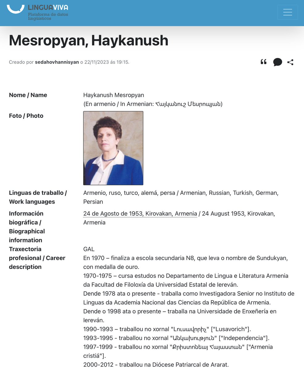 Fernando A. Navarro (@navarrotradmed) on Twitter photo Dicionario colaborativo
‘Mulleres na lexicografía’ 👩🏻📚👵🏼
Dir.ª: <a href="/majodominguez13/">majo dominguez</a>
<a href="/ILG_USC/">Instituto da Lingua Galega</a> <a href="/emlexmundus/">European Master in Lexicography</a> <a href="/UniversidadeUSC/">USC</a>, 2022-2025
➡️ ilg.usc.es/linguaviva/dic… Dicionario colaborativo
‘Mulleres na lexicografía’ 👩🏻📚👵🏼
Dir.ª: <a href="/majodominguez13/">majo dominguez</a>
<a href="/ILG_USC/">Instituto da Lingua Galega</a> <a href="/emlexmundus/">European Master in Lexicography</a> <a href="/UniversidadeUSC/">USC</a>, 2022-2025
➡️ ilg.usc.es/linguaviva/dic…