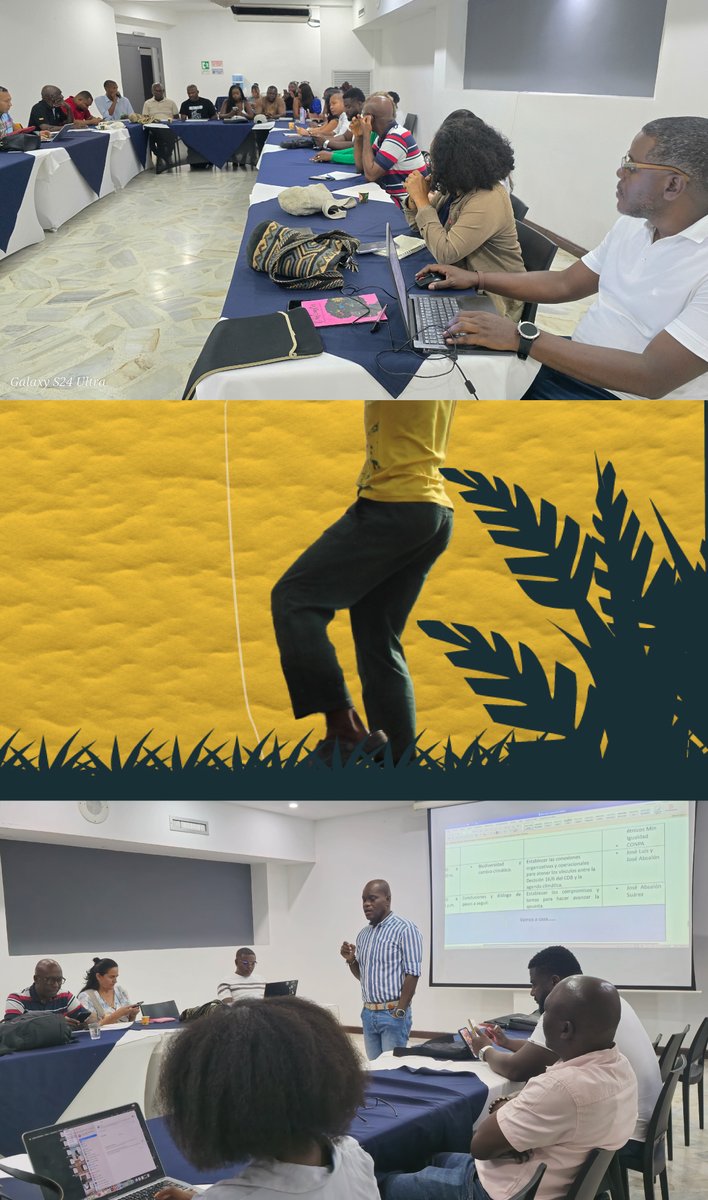 CITAFRO's tweet photo. Estamos en #Cali en el Taller Nacional convocado por @renacientes  “Rumbo a la #COP30”, construyendo colectivamente la ruta y afinando las apuestas del Pueblo Negro. ✊🏾🌿 Un espacio para fortalecer la incidencia en justicia climática, la participación y el reconocimiento.  
👇🏽🧵 https://t.co/KykjHHKIYo