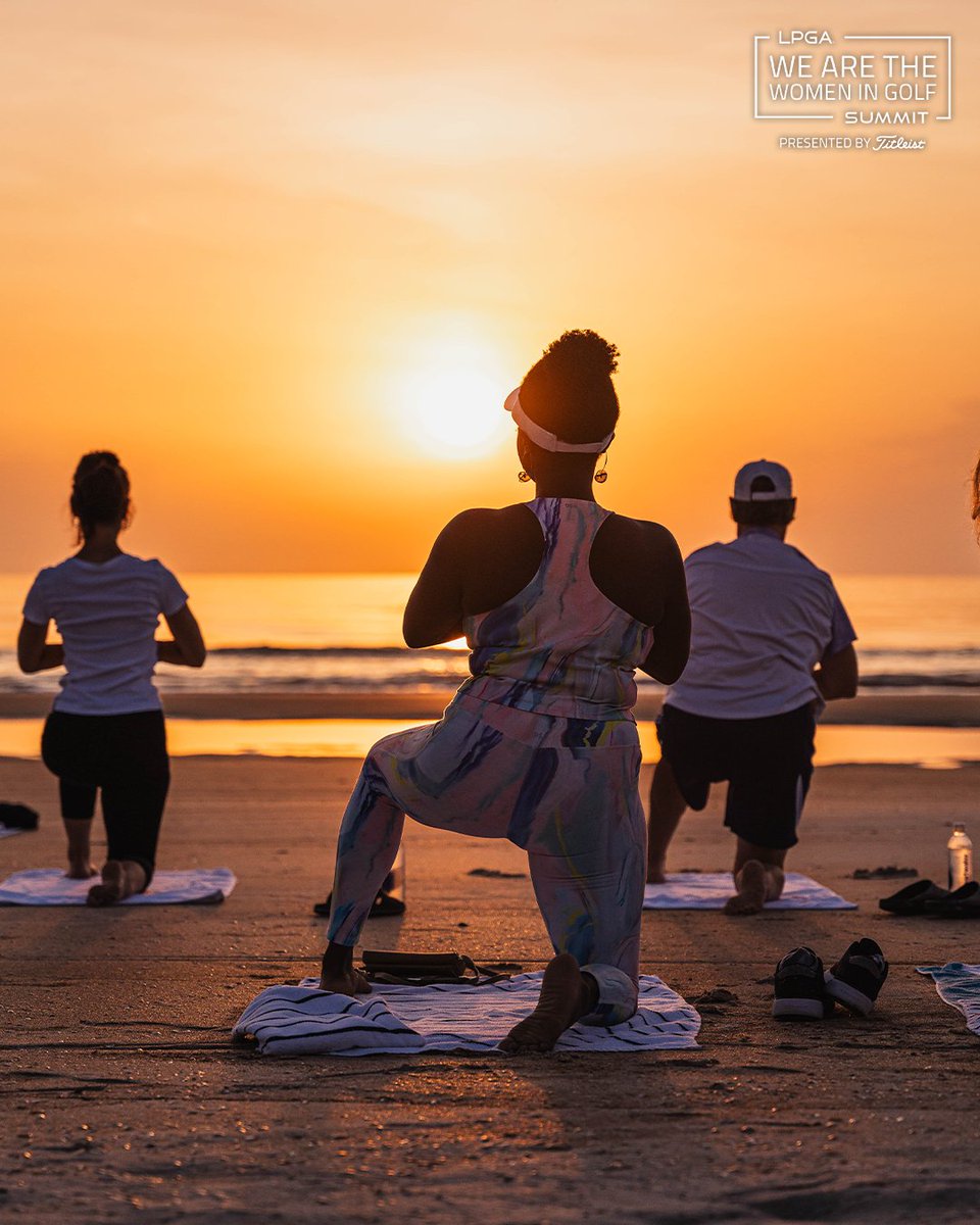 Did someone say beach yoga? 🏖️✨

<a href="/LPGA_Pros/">LPGA Professionals</a> Jodi Jackson leads a rejuvenating session in the most stunning setting. Now that’s how we love to start the morning—stretch, breathe, and soak in the beauty! 🌊💆‍♀️

#LPGA_Pros | <a href="/LPGAAmateurs/">LPGA Amateur Golf Association</a> | #wigstitleist