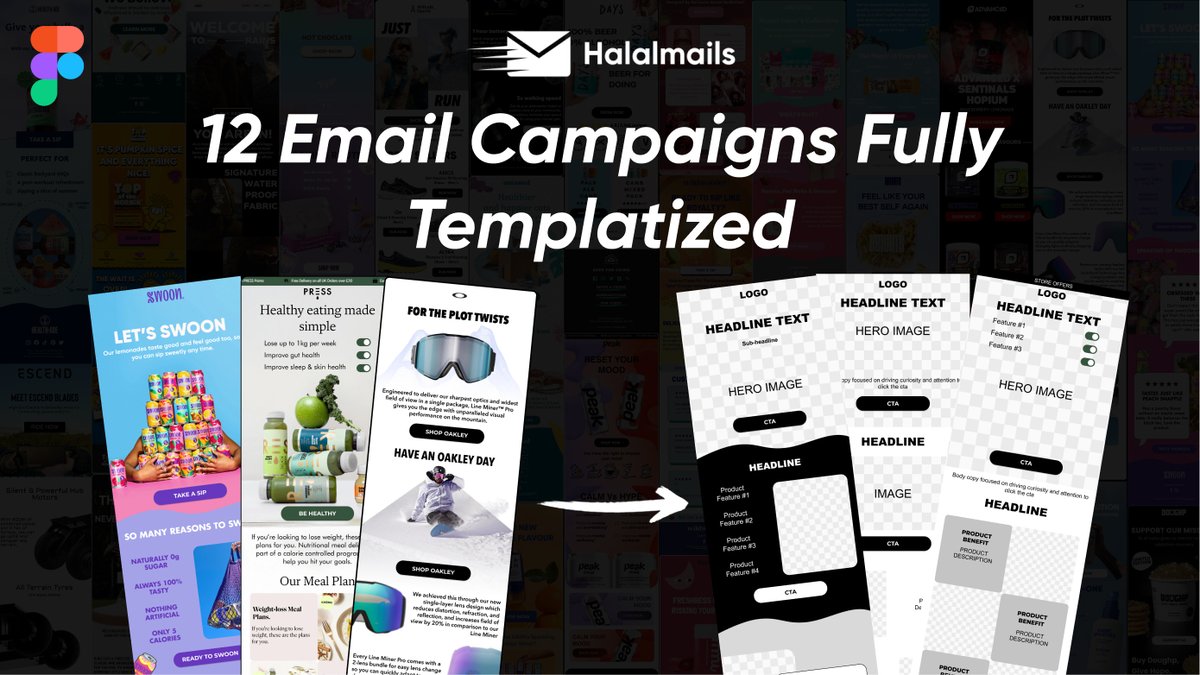 halalmails's tweet photo. Turned my most unique email campaigns into plug-and-play templates

12 Email Campaigns fully Templatized, containing all the important sections you need

Want them?

→ Like &amp; Comment "Template"
→ Follow so I can DM you https://t.co/lLy2onDJjZ