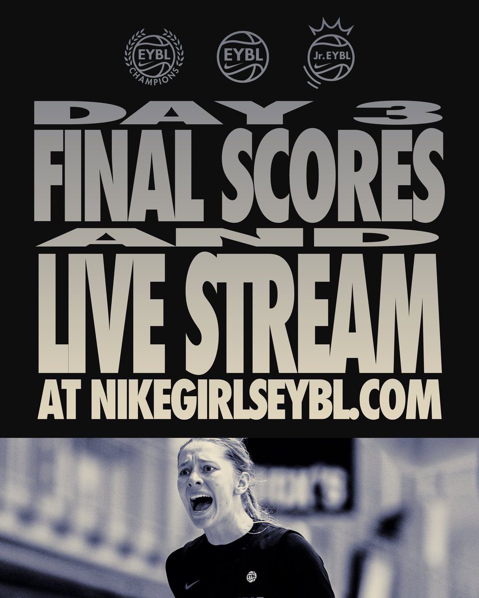 Final Scores, Live Stream and More visit the link below. 👇 

🔗: nikegirlseybl.com

#2025EYBL | #2025EYCL | #2025JREYBL | #Road2CHI