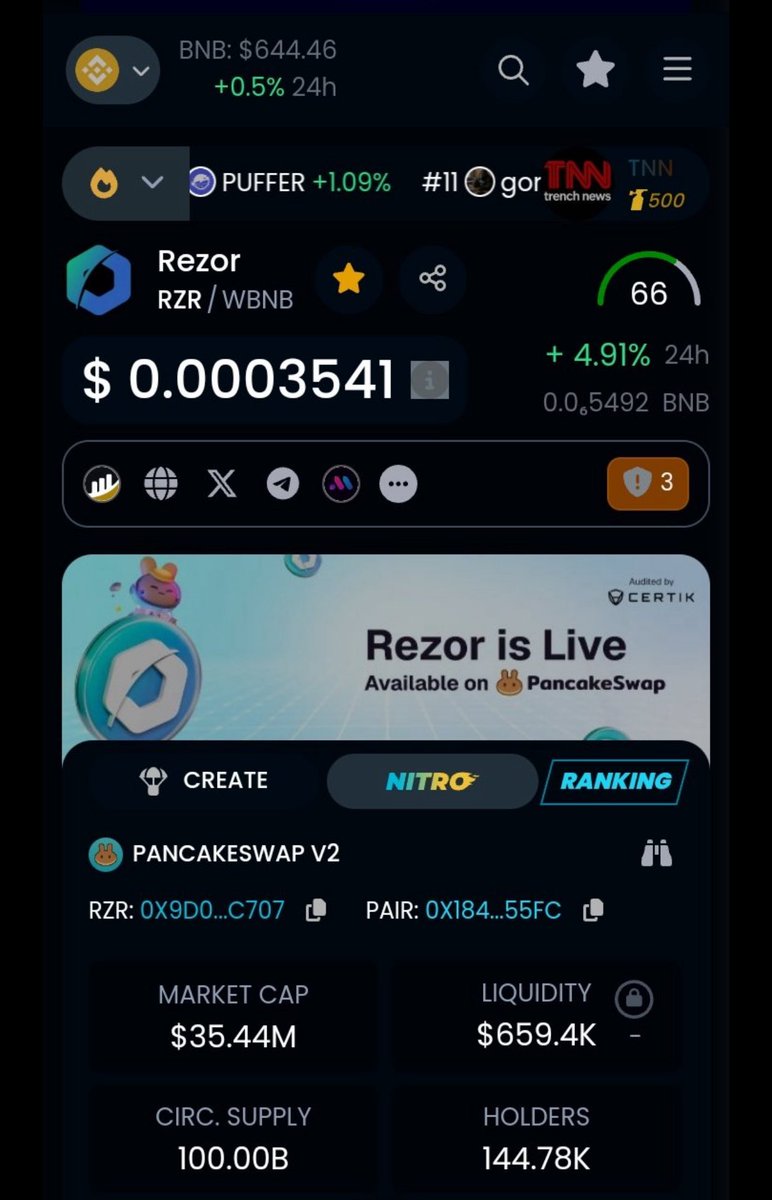 obieone2002's tweet photo. Enjoy The Ride, You Deserve It💯

#ReZoR #Layer0 #Blockchain #Native #Coin
#ReZoRSwap #ReZoRWallet #ReZoRExchange. https://t.co/wwUgrMInsn