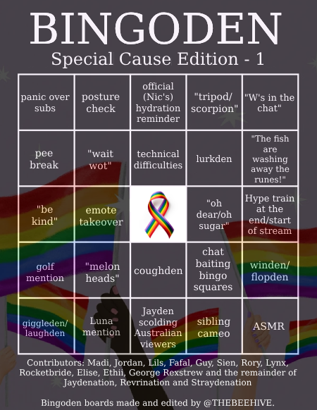 THEBEEHlVE's tweet photo. And of course, this entire thing wouldn't be complete without some bingoden boards, right?
Just like last time, feel free to pick from 4 boards and donate to the charity of your choice.
Charity 1 - https://t.co/KQEB29T1hF
Charity 2 - https://t.co/tvfOrqfhlh https://t.co/5qspmgDZVq