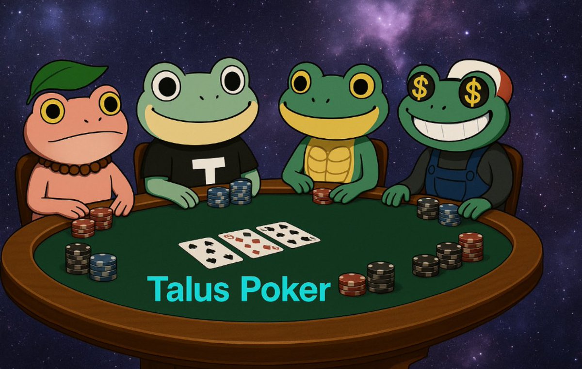 Сьогодні (18.05) о 18:45 за Києвом - Local Poker у <a href="/TalusNetwork/">Talus 🐸</a> після AMA!
Заходь у Discord 👉 discord.gg/talusnetwork

Правила - в анонсі події.
Обіцяємо фанову атмосферу й лампове спілкування 🐸♠️🃏