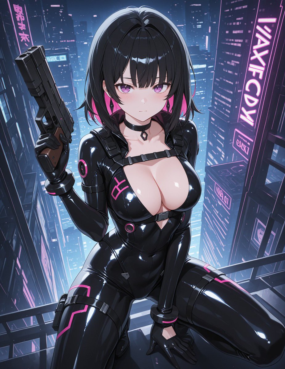 _ice_maker's tweet image. Chloe hanamori:”Hi today i am in a very futuristic city so i thought i would wear something futuristic with a bit of cyberpunk, i hope you like this idea”

#aiart #aiartwork #aiartists #aiartcommunity
#AIイラスト #animepic #kawaiigirl #animegirl #AnimeArt #character