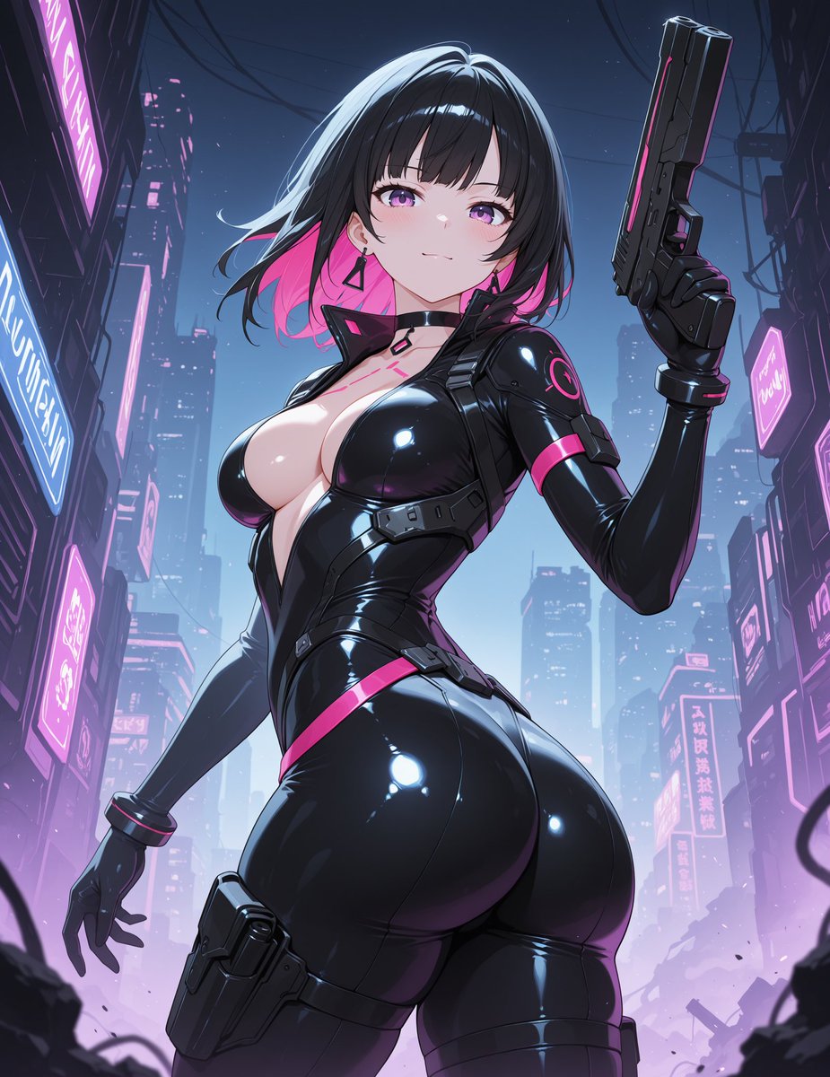 _ice_maker's tweet image. Chloe hanamori:”Hi today i am in a very futuristic city so i thought i would wear something futuristic with a bit of cyberpunk, i hope you like this idea”

#aiart #aiartwork #aiartists #aiartcommunity
#AIイラスト #animepic #kawaiigirl #animegirl #AnimeArt #character