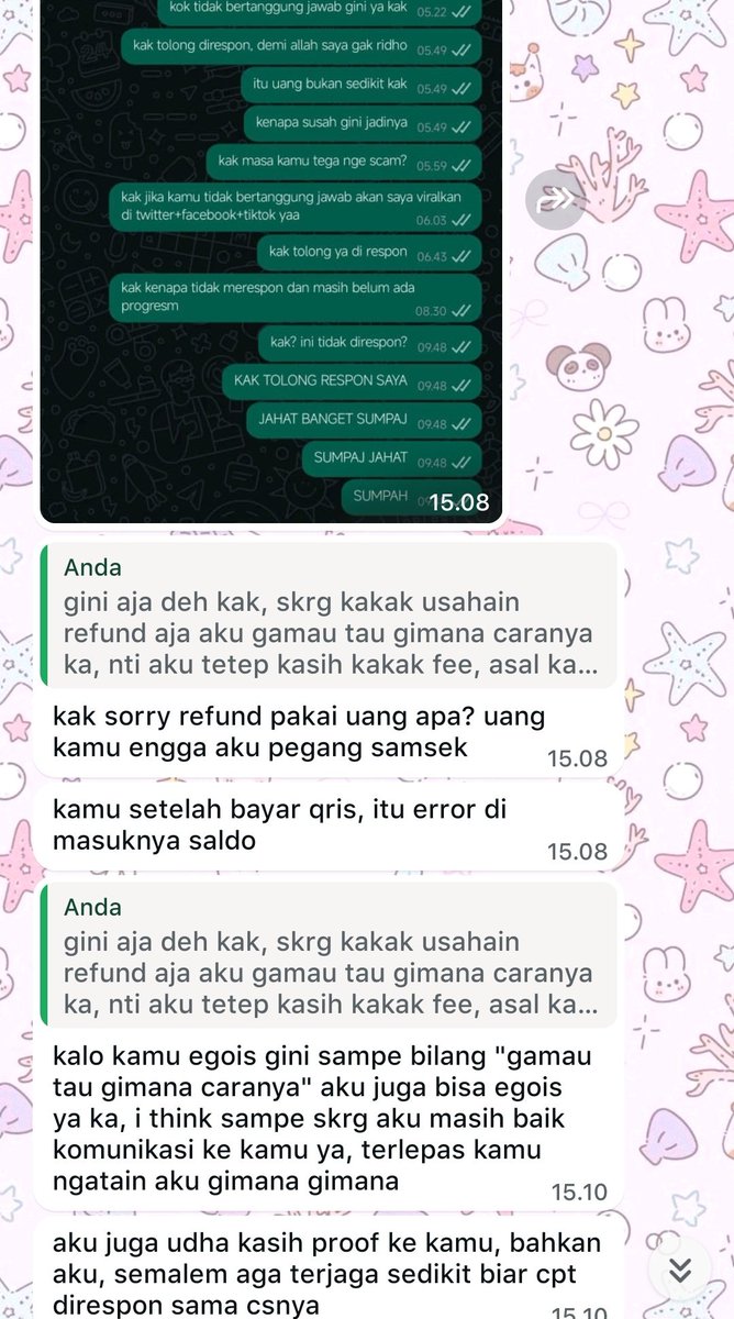 kajuhaq's tweet photo. guys... masih kepikiran... kalo kayak gini uang ku bs balik ga ya 😔💔 nominalnya besar lg 😔💔

kronologinya:

aku pesen token listrik di BA pake qris -> BA nya mesen token lewat web -> saldo tf aku ga terbaca di sistem --> jadi kayak ketahan dan gbs di proses 💔💔💔 https://t.co/2wDNPrRYmH