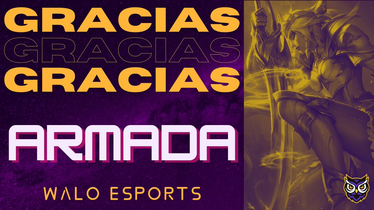 📢ANUNCIO📢
Y no podíamos cerrar este capítulo sin mencionar a otro de los nuestros... #Armada nuestro exJungla, pieza clave en tantas batallas. Aunque el tiempo haya pasado, tu huella sigue en el equipo.
Gracias por todo lo que diste. ¡Mucho éxito en lo que venga! 💜