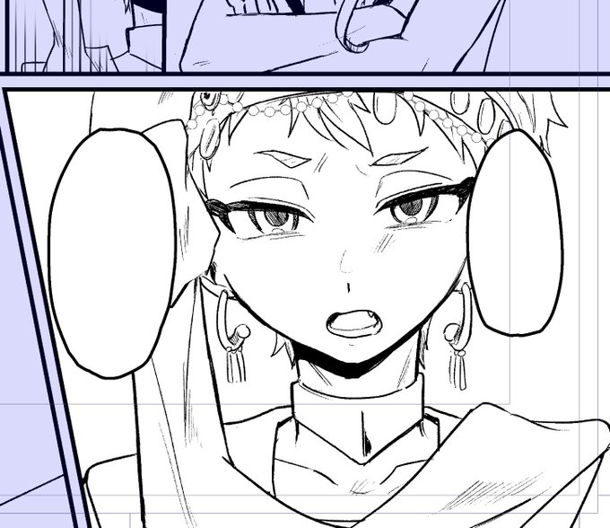 ペン入れはこれぐらいのがしゃがしゃ具合で進んでいる 