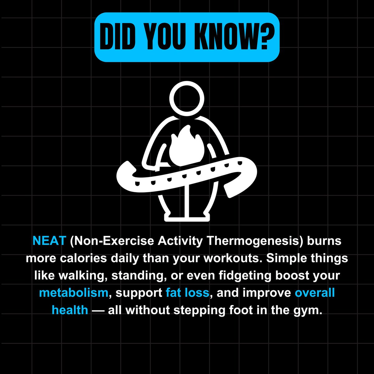 fitx365official's tweet image. You're probably missing the biggest fat-loss tool.
It’s not your workout. It’s your daily movement.
#fatloss #caloriedeficit #calorie #fitness