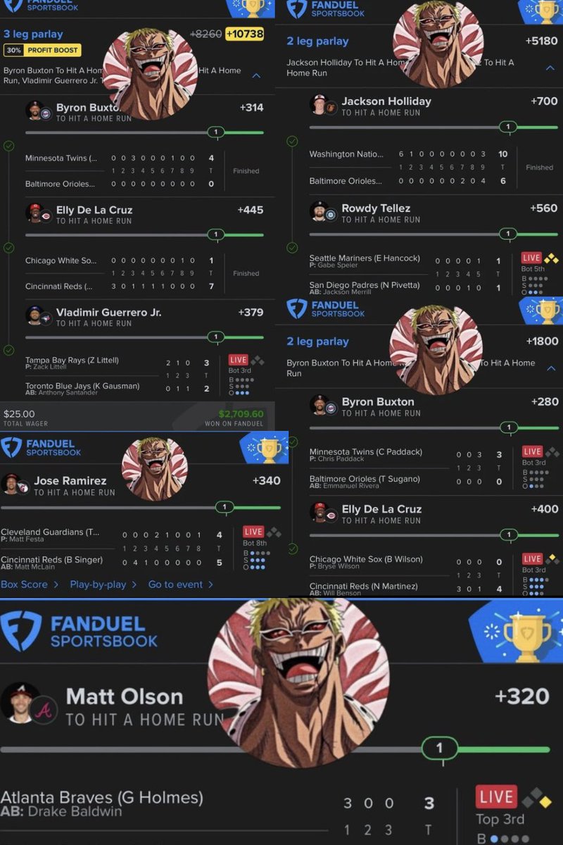 BlazinHotBets's tweet photo. SENDING Money To Someone Who LIKES+FOLLOW+RT❤️

$9 VIP TO THE FIRST 80 PEOPLE💎⬇️
https://t.co/aTiZIiEv1D

+10738✅
+5180✅
+1800✅

THE ONE AND ONLY HR KING👑 This season has really been a movie 🎥 

April was one to remember and so is May. Don’t miss out on today💎 https://t.co/3SfOK2UxuX
