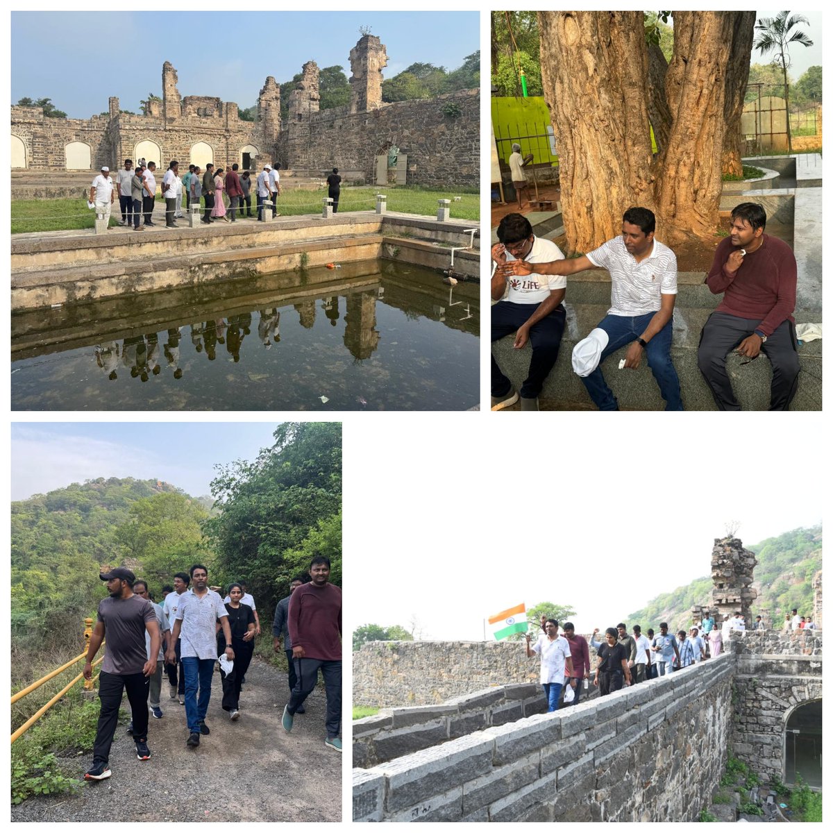 Museums are mirrors of our civilization!
NTR District Collector Dr. G. Lakshmisha IAS visited Kondapalli Fort Museum along with officials from Archaeology, Revenue, Tourism, Urban Administration &amp; reps from adventure, tours &amp; travel associations.
They trekked from the Kondapalli
