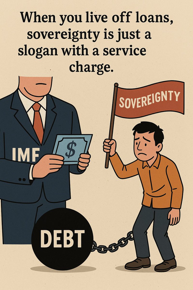 When you live off loans, sovereignty is just a slogan with a service charge.

#BailoutBlues #EconomicTandoor #Pakistan #imf #loan