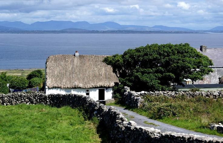 Cottage on Inishmore in the Aran Islands, Galway Bay, west of Ireland.