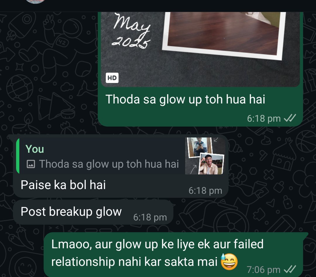 bhumijgupta's tweet photo. Toote huye dil se hi glow up nikalta hai
Jab dil ki lagti hai na, tukde tukde hote hai
Tab aata hai glowup
- Khatana bhai, Rockstar https://t.co/T8XHmp8iWq