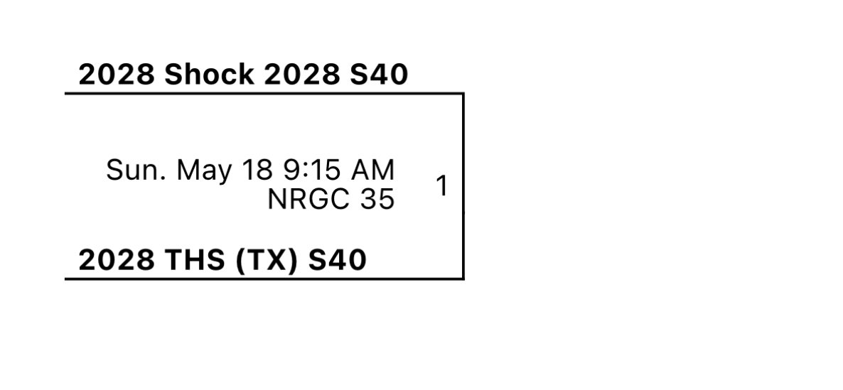 Ruben Diaz (@coachrubyd) on Twitter photo <a href="/Shockhoops/">Shock Hoops</a> 2028 trying to stay undefeated at the Clash of the Clubs !
Got a tough platinum bracket game this morning .
Top seeds from the A and B brackets play at 9:15. Ct. 35 ( the one w no lights ๐) <a href="/Shockhoops/">Shock Hoops</a> 2028 trying to stay undefeated at the Clash of the Clubs !
Got a tough platinum bracket game this morning .
Top seeds from the A and B brackets play at 9:15. Ct. 35 ( the one w no lights ๐)