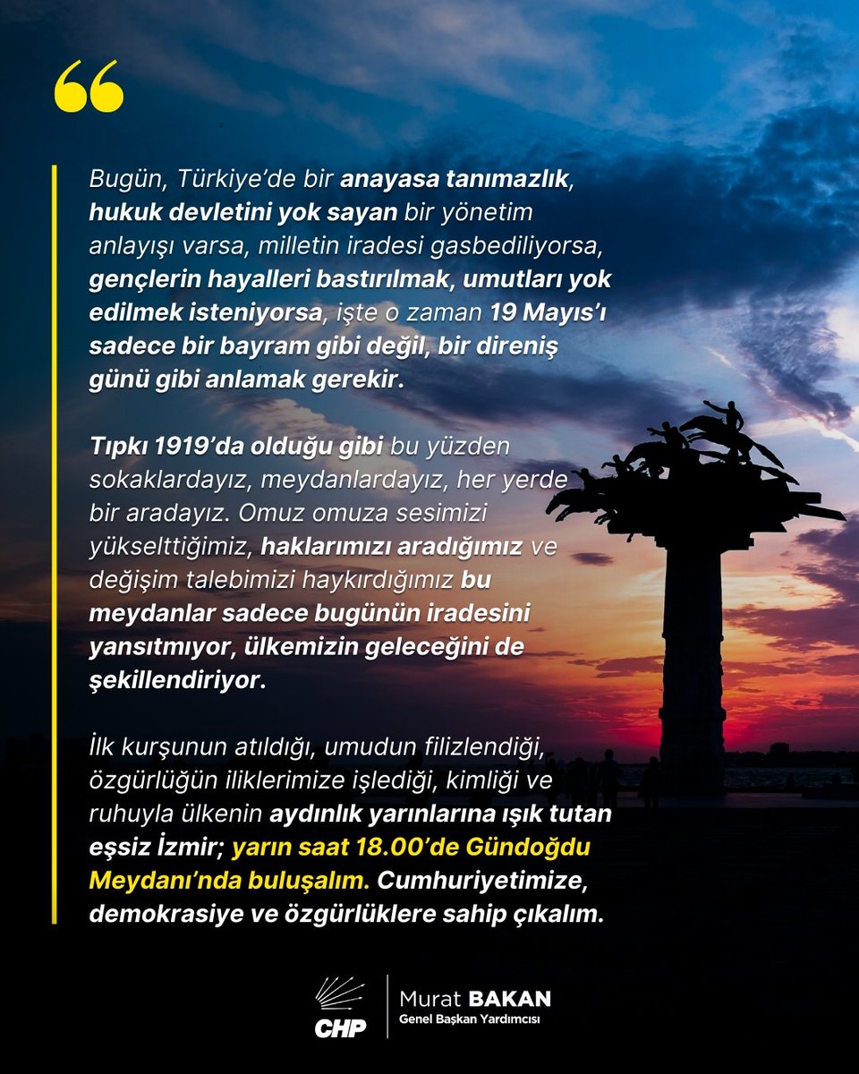 Yarın Gündoğdu'da buluşalım!