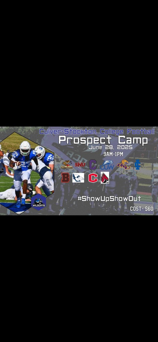 thank you too <a href="/CoachCutshaw/">Roy Cutshaw Jr</a> and <a href="/CSCwildcatsFB/">Culver Football</a> for the camp invite!!