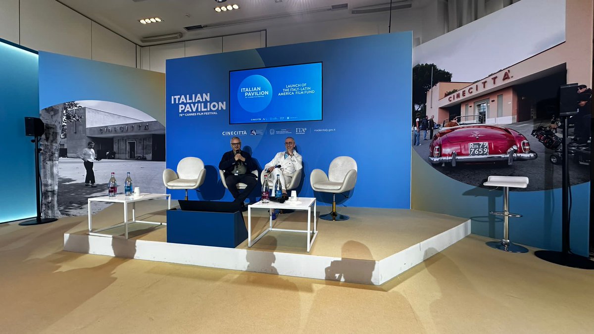 Film Madrid (@film_madrid) on Twitter photo 🎬 La <a href="/ComunidadMadrid/">Comunidad de Madrid</a> ha acudido hoy en el Italian Pavilion del Marché du Filme de Cannes a la presentación de un nuevo fondo de financiación entre Italia y Latinoamérica.
💶 Sustituye a la participación italiana que había antes en <a href="/ibermedia/">Programa Ibermedia</a>.
#FilmMadrid #Cannes2025 🎬 La <a href="/ComunidadMadrid/">Comunidad de Madrid</a> ha acudido hoy en el Italian Pavilion del Marché du Filme de Cannes a la presentación de un nuevo fondo de financiación entre Italia y Latinoamérica.
💶 Sustituye a la participación italiana que había antes en <a href="/ibermedia/">Programa Ibermedia</a>.
#FilmMadrid #Cannes2025