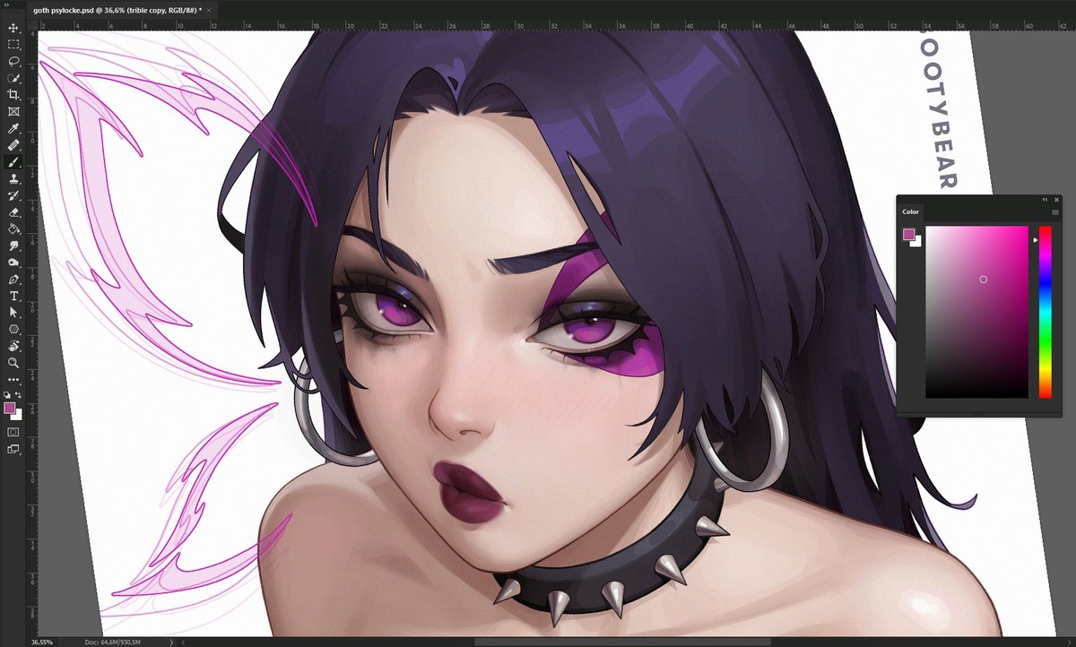 Goth-girl Psylocke WIP🖤
#MarvelRivals