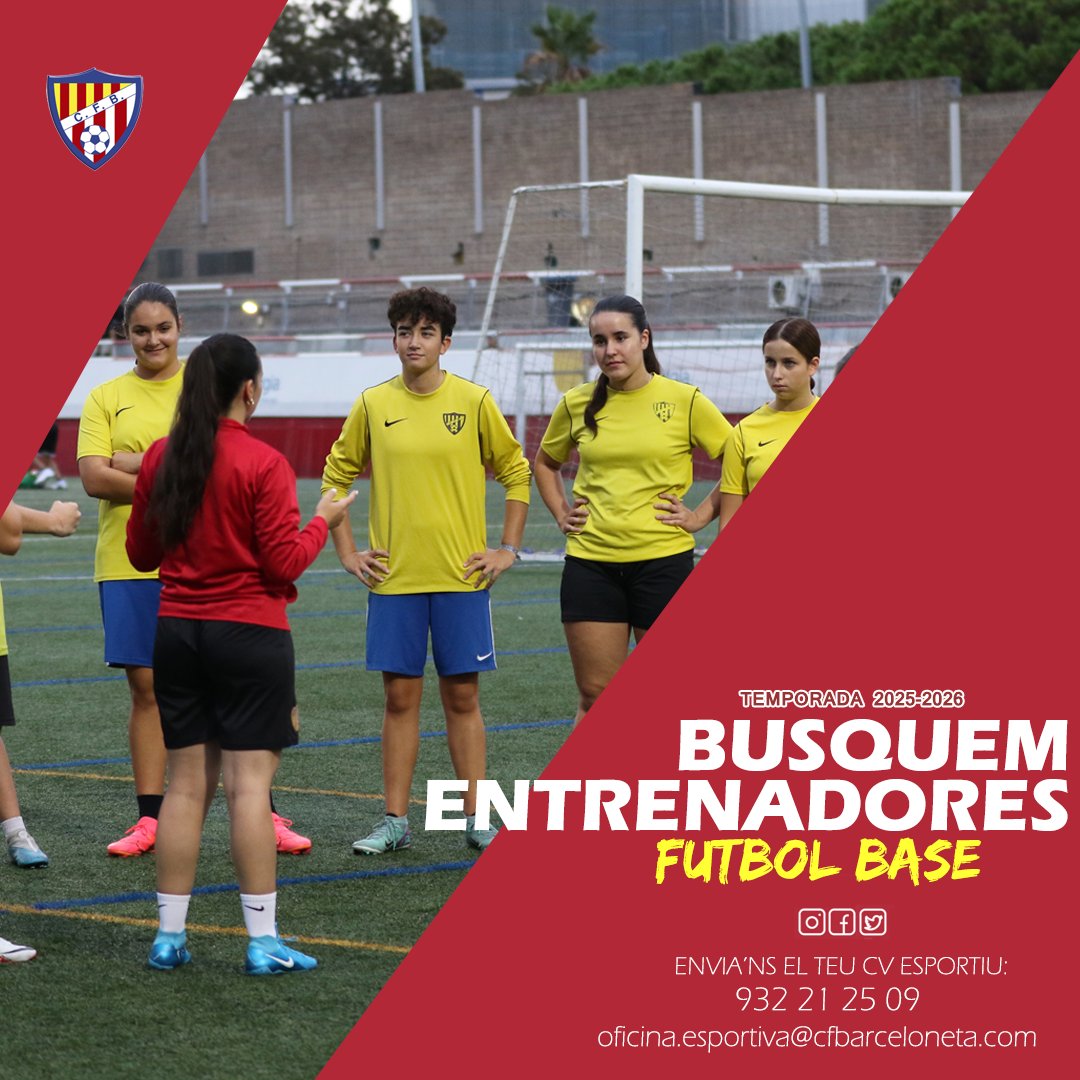 CF Barceloneta โ (@sommariners) on Twitter photo ๐๐ฎ๐ฌ๐ช๐ฎ๐๐ฆ ๐๐ง๐ญ๐ซ๐๐ง๐๐๐จ๐ซ๐ฌ ๐ข ๐๐ง๐ญ๐ซ๐๐ง๐๐๐จ๐ซ๐๐ฌ ๐จ๐ปโ๐ซ
๐ค๐ป Envia'ns el teu CV esportiu
๐ Equips de competiciรณ i formaciรณ
๐ง oficina.esportiva@cfbarceloneta.com
#SomMariners #SomMarineres ๐ดโช #Barceloneta #FutFem ๐๐ฎ๐ฌ๐ช๐ฎ๐๐ฆ ๐๐ง๐ญ๐ซ๐๐ง๐๐๐จ๐ซ๐ฌ ๐ข ๐๐ง๐ญ๐ซ๐๐ง๐๐๐จ๐ซ๐๐ฌ ๐จ๐ปโ๐ซ
๐ค๐ป Envia'ns el teu CV esportiu
๐ Equips de competiciรณ i formaciรณ
๐ง oficina.esportiva@cfbarceloneta.com
#SomMariners #SomMarineres ๐ดโช #Barceloneta #FutFem