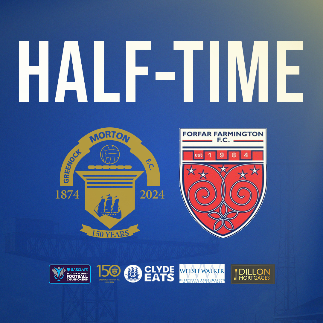HALF-TIME: Greenock Morton Women 1-1 Forfar Farmington