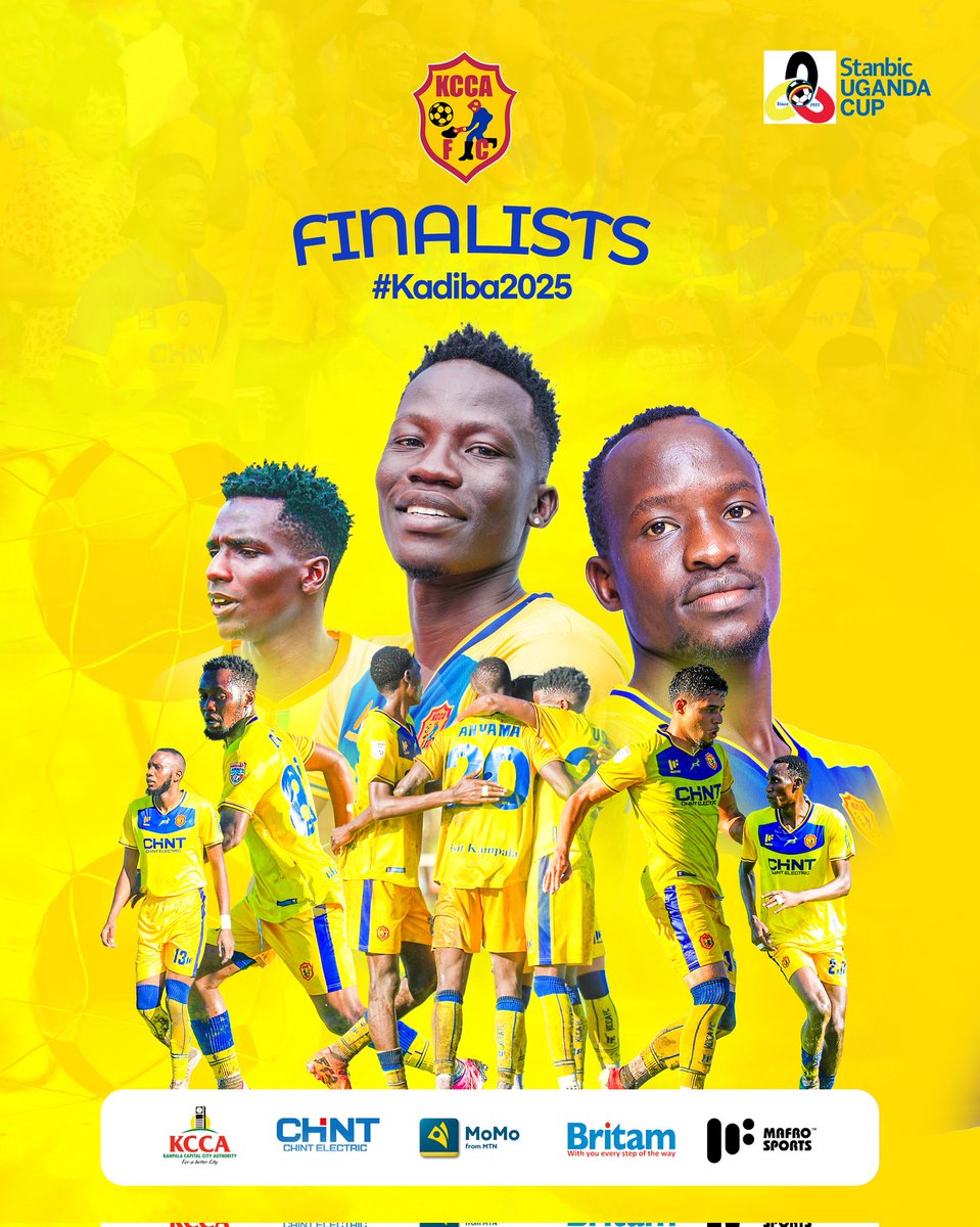 KCCAFC's tweet photo. We make the final of the #51stEdition of the #StanbicUgandaCup

#KCCAFC https://t.co/5r6ViJ17WD