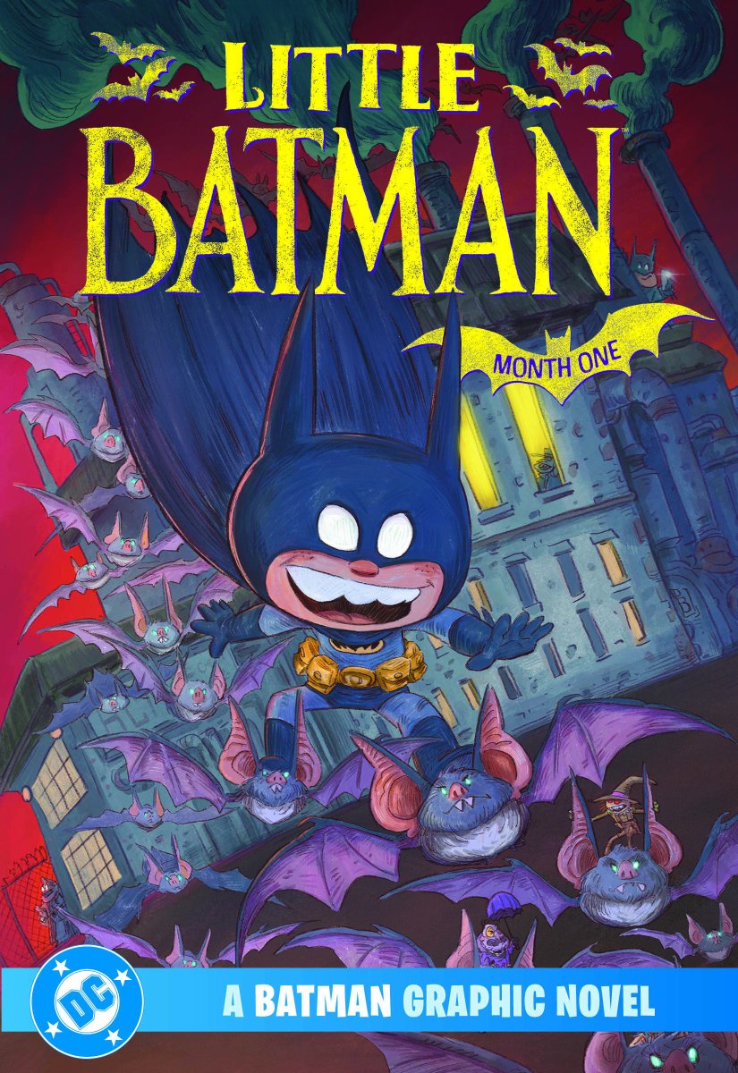 worldsfinest's tweet photo. The "Little Batman: Month One" graphic novel-sized collection lands Nov. 4, 2025! This follow-up to the "Merry Little Batman" movie, and a lead-in to the upcoming "Bat-Family" series, finds Damian Wayne searching for his kidnapped dad! #MerryLittleBatman #LittleBatman #BatFamily https://t.co/lRYgfhkVZ2