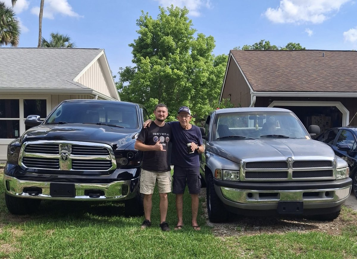 Just scooped up a truck. Same kind as my grandpa, only generations apart.