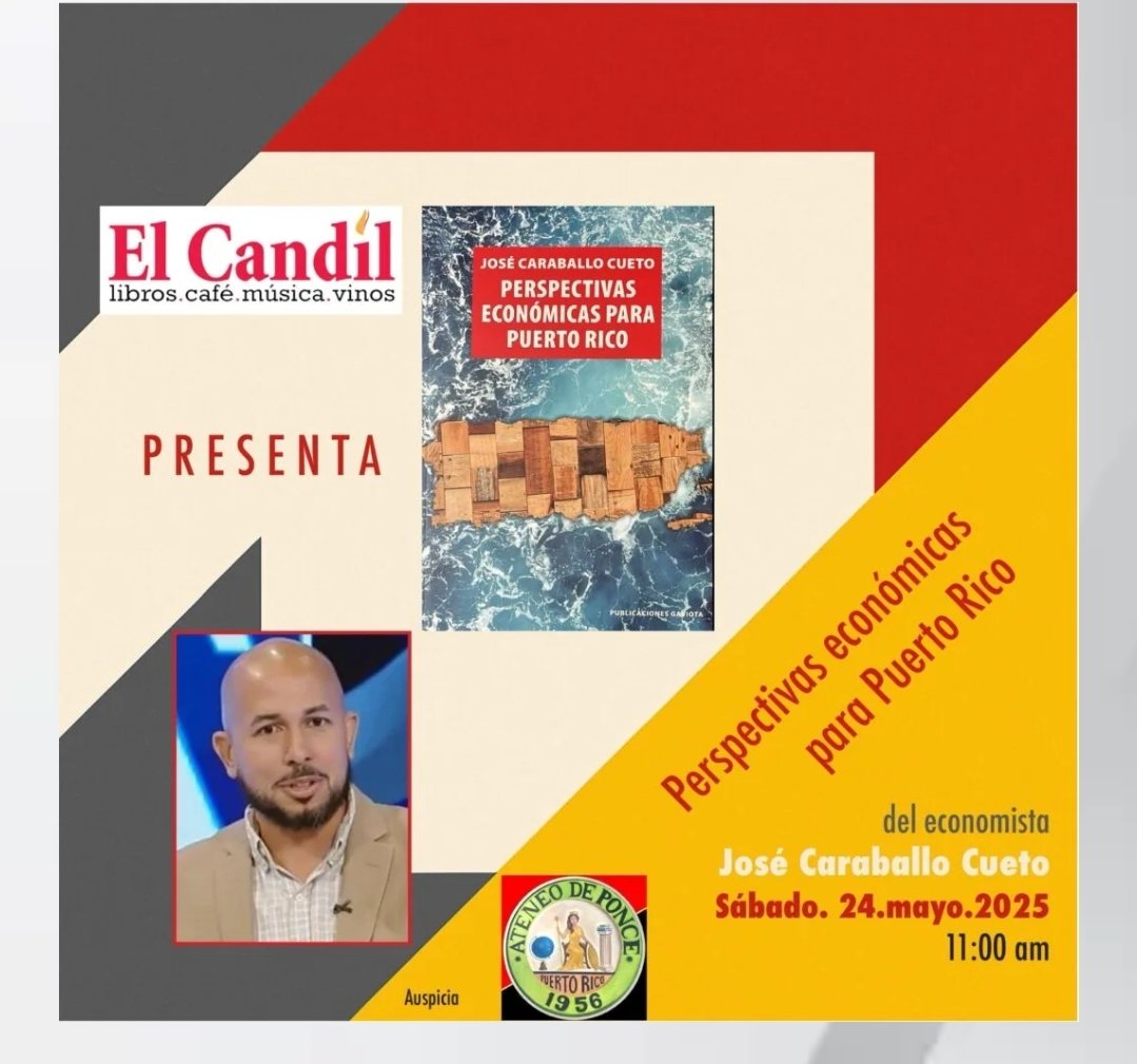 El próximo sábado 24 de mayo a 11am estaremos <a href="/JRCpda/">José Raúl Cepeda</a> y yo presentando mi libro Perspectivas Económicas en la Librería El Candil. Los esperamos