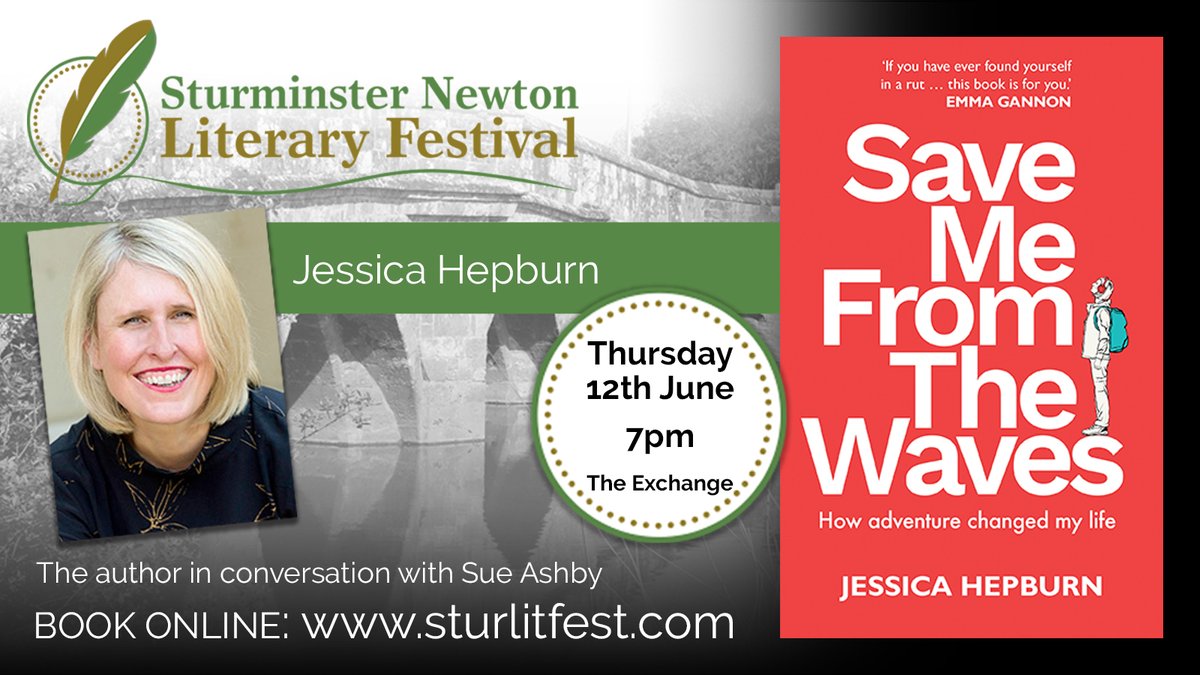 Jessica Hepburn will be at Sturminster Newton Literary Festival on June 12th. Come and find out more about her love of Desert Island Discs and her experiences climbing Everest, swimming the English Channel, and the London Marathon. #Challenge 
ticketsource.co.uk/sturminster-ne…
