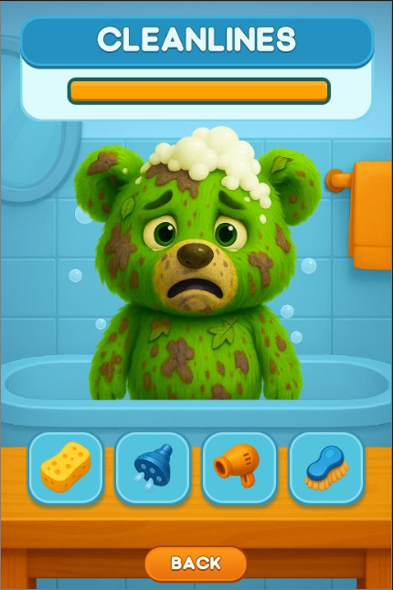 QwadroX_qwrx's tweet photo. Critical mess level unlocked!Our bear needs help — bath time is NOW! 
What will you use to clean him up? 
Sponge 
Shower 
Hairdryer 
Brush 
Drop your pick in the comments and let’s save him together! 
#GameDev #MobileGame #CleanBear #QWRXBear #FunnyGames https://t.co/Zgm33q7fTo