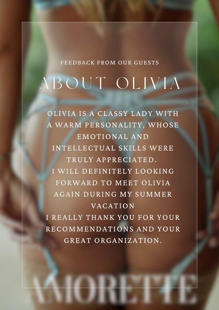 AGC_Premium's tweet photo. Two days with Olivia… and reality pales in comparison. 🌸
Olivia is more than a premium companion, she’s an experience you’ll crave again and again.
Summer can’t come soon enough.
#LuxuryEscort #Feedback #LuxuryDate #HighClassCompanion #PremiumDate #EliteEscort #sensuality https://t.co/7XpfAR03s5